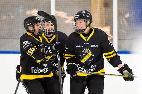 s Agnes Wilhelmsson jublar med lagkamrater