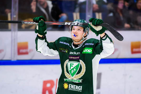 Färjestads Axel Ottosson deppar