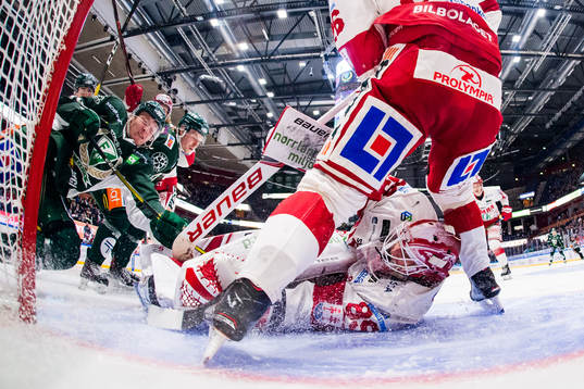 Färjestads Gustav Rydahl och Oskar Steen