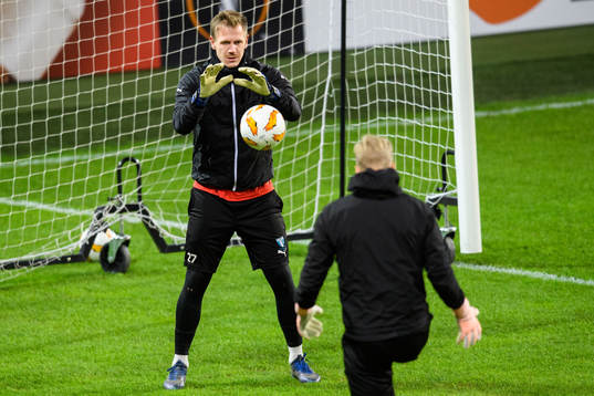 Goalkeeper Johan Dahlin of Malmö FF