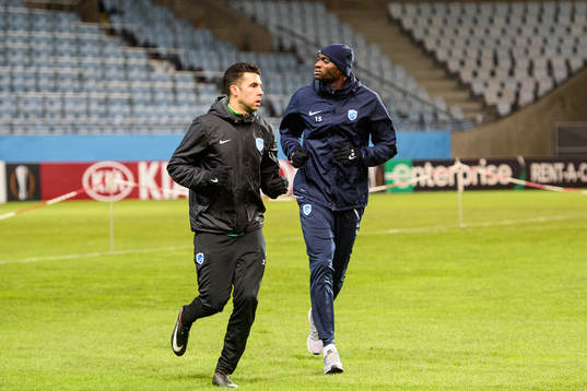 Ibrahima Seck of Genk training individually