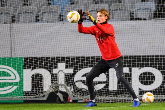 Goalkeeper Maarten Vandevoordt of Genk