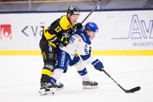 Västerås Kalle Östman och Leksands Marcus Karlberg