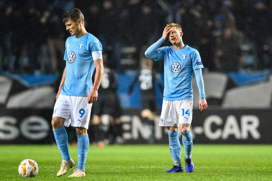 Markus Rosenberg and Anders Christiansen of Malmö FF looks