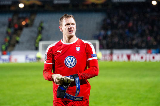 Goalkeeper Johan Dahlin of Malmö FF
