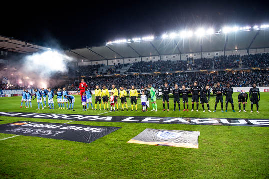 The players of Malmö FF and Genk
