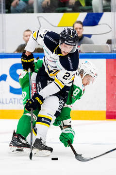 s David Gustafsson och Rögles Linus Sandin