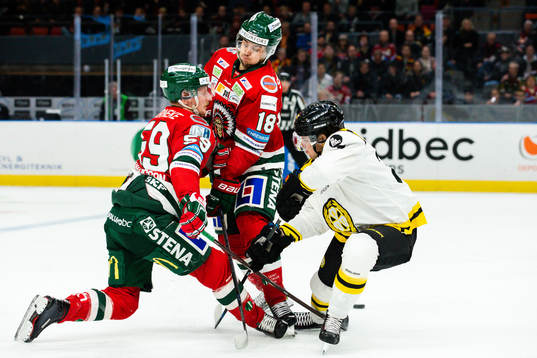 Frölundas Mattias Nörstebö och Tim Söderlund