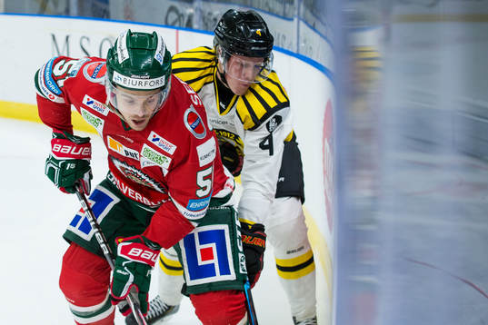 Frölundas Mats Rosseli Olsen och Brynäs Niclas Lundgren