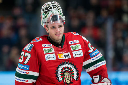 Frölundas målvakt Johan Gustafsson