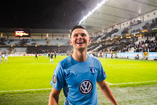Marcus Antonsson of Malmö FF celebrates
