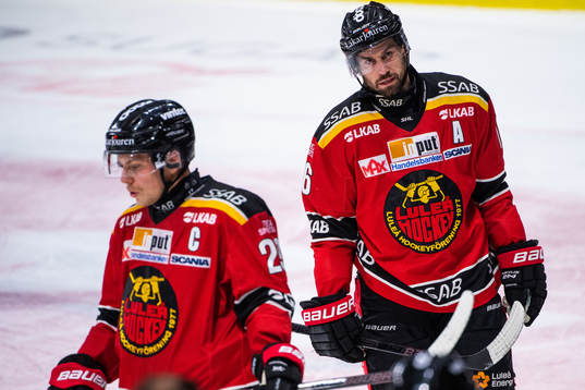 Luleås Niklas Olausson och Erik Gustafsson deppar
