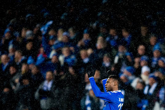 Rashad Muhammed of Sarpsborg 08 celebrates