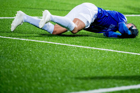 Patrick Mortensen of Sarpsborg 08 reacts