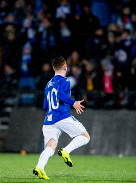 Tobias Heintz of Sarpsborg 08 celebrates