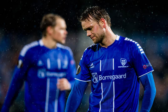 Ole Jørgen Halvorsen of Sarpsborg 08 looks dejected