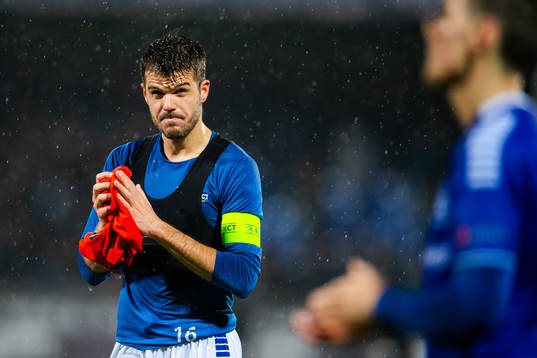 Tobias Heintz of Sarpsborg 08 looks dejected