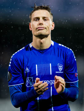 Kristoffer Zachariassen of Sarpsborg 08 looks dejected