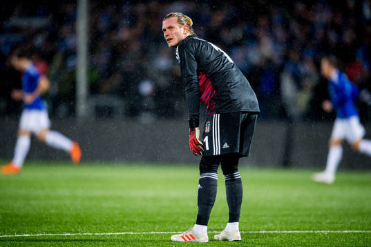 Goalkeeper Loris Karius of Besiktas looks dejected
