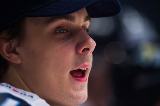 Karlskogas målvakt Olle Eriksson Ek