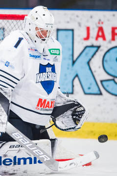 Karlskogas målvakt Henrik Lundberg