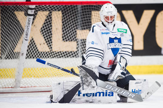 Karlskogas målvakt Henrik Lundberg