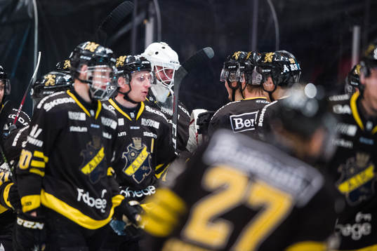 s målvakt Robin Wallin jublar med lagkamrater