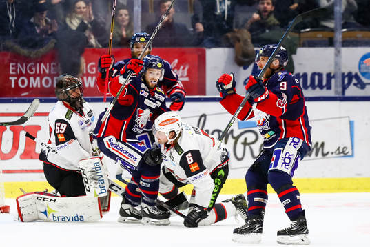 Linköpings Derek Roy jublar