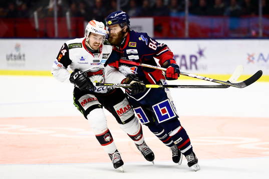 Malmö Redhawks Emil Molin och Linköpings Jimmy Andersson