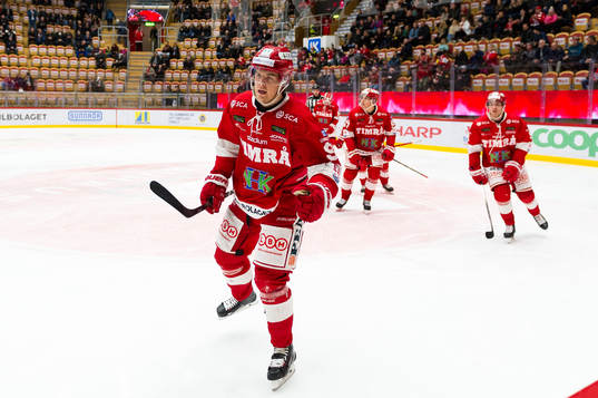 Timrås Filip Hållander jublar