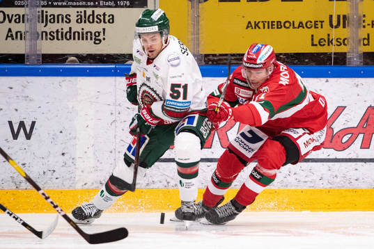 Frölundas Mats Rosseli Olsen och Moras Marek Daloga