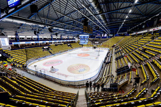 Generell interiör vy från Kinnarps arena före