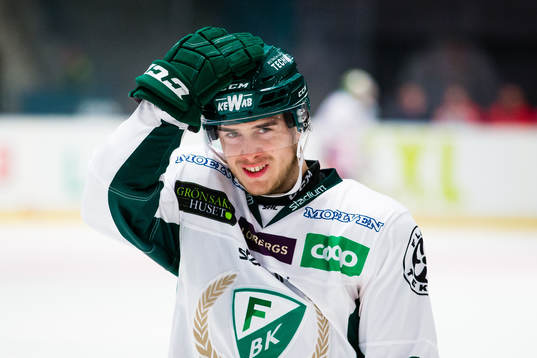 Färjestads Michael Lindqvist jublar