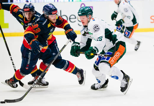Färjestads Gustav Rydahl och Djurgårdens Linus Hultström