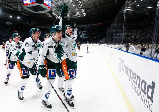Färjestads Sebastian Erixon (h), Anton Grundel, Carl