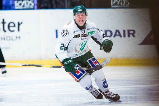 Färjestads Fabian Zetterlund jublar