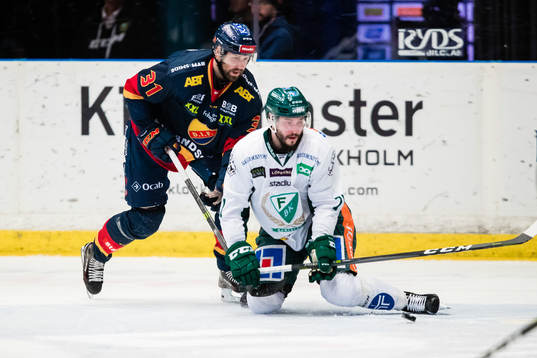 Färjestads Jesse Virtanen och Djurgårdens Dick Axelsson