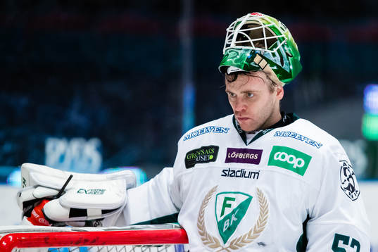 Färjestads målvakt Markus Svensson