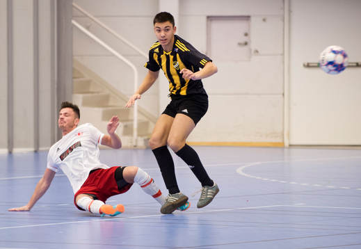 i matchen i innecupens seniorklass  mellan IFK Hässleholms