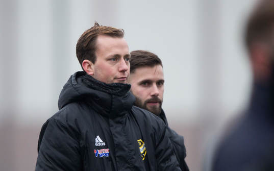 IFK Hässleholms tränarduo Chadie Hotait och Mattias