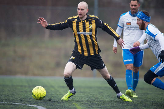 IFK Hässleholms Simon Henningsson i träningsmatchen