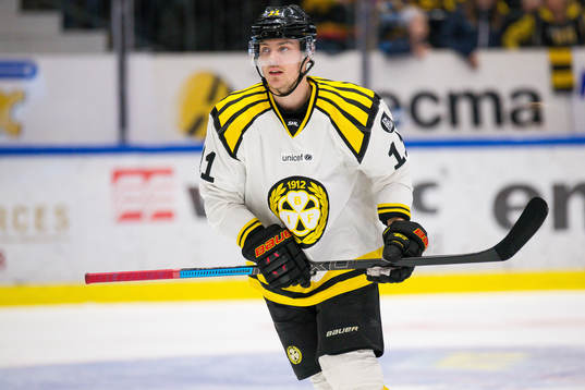 Brynäs Joel Kellman jublar
