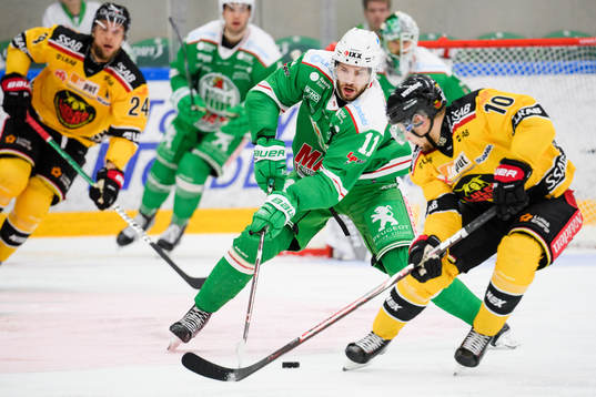Rögles Mattias Sjögren och Luleås Einar Emanuelsson