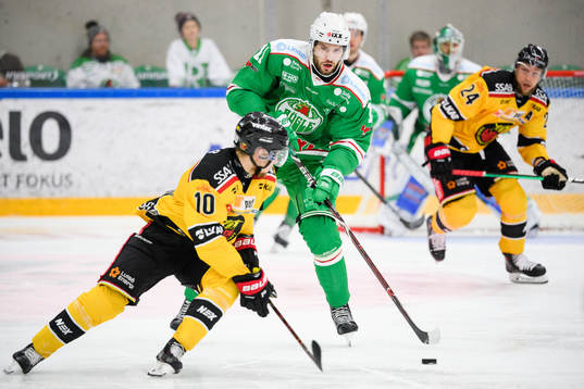 Rögles Mattias Sjögren och Luleås Einar Emanuelsson
