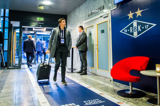 Pål Andre Helland of Rosenborg arrives