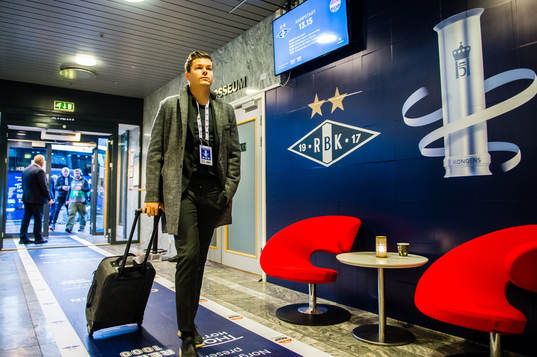 Pål Andre Helland of Rosenborg arrives