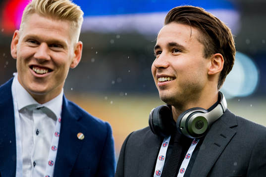 Jakob Glesnes of Strømsgodset and Anders Trondsen of