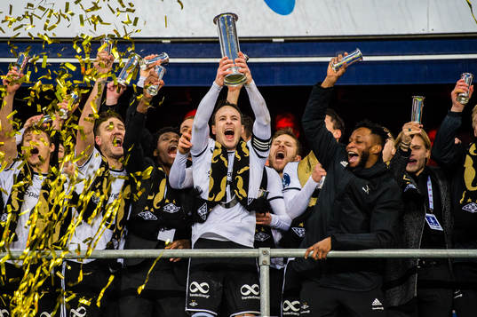 Mike Lindemann Jensen of Rosenborg celebrates