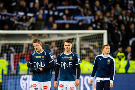 Lars Sætra and Kristoffer Tokstad of Strømsgodset looks