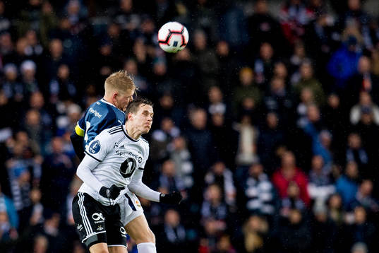 Anders Konradsen of Rosenborg and Jakob Glesnes of